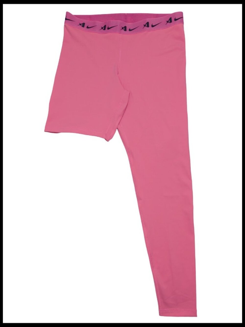 Nike A'ja Wilson A'symmetric Single-Leg Basketball Leggings HQ6455 Pink XL-Tall